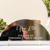 Engraved Pricing Signs