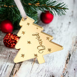 Christmas Tree Engraved Place Name