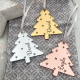 Christmas Tree Engraved Place Name