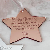 Baby Loss Personalised Keepsake Star