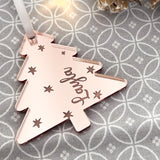 Christmas Tree Engraved Place Name