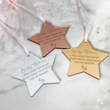 Baby Loss Personalised Keepsake Star