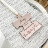 Nanny Happy Christmas Jigsaw Tree Decoration