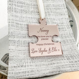 Nanny Happy Christmas Jigsaw Tree Decoration