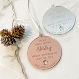 Merry Christmas Great Nanny Bauble