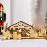 Christmas Nativity Characters -11 Piece Engraved Set