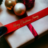 Merry Christmas Nanny Personalised Ribbon