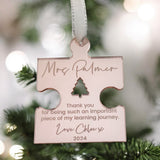 Teacher Personalised Christmas Keepsake Gift
