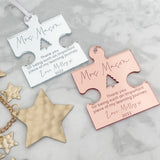 Teacher Personalised Christmas Keepsake Gift