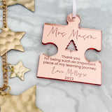 Teacher Personalised Christmas Keepsake Gift