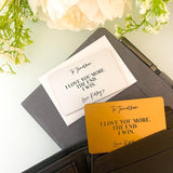 Men's Personalised Wallet Cards