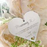 Mummy Personalised Heart Decoration