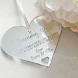 Mummy Personalised Heart Decoration