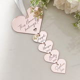 Nanny Personalised Heart Decoration