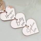 Nanny Personalised Heart Decoration