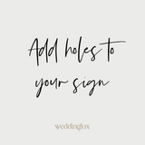 Add Holes To Suspend Your Sign