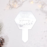 Children's Christmas Personalised Santa Please Stop Here Garden Sign