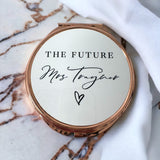 Future Mrs Personalised Bride To Be Compact Mirror