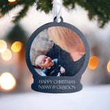 Nanny Personalised Photo Christmas Bauble