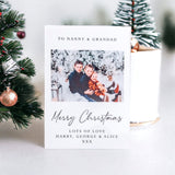 Grandparents Photo Personalised Christmas Card