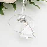Christmas Tree Personalised Drinks Charms