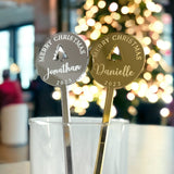 Christmas Personalised Drinks Stirrers
