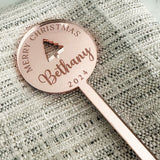 Christmas Personalised Drinks Stirrers
