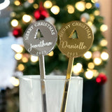 Christmas Personalised Drinks Stirrers