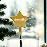 Star Personalised Drinks Stirrers