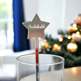 Star Personalised Drinks Stirrers