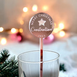 Christmas Party Personalised Drinks Stirrers