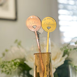 Wedding Personalised Drinks Stirrers