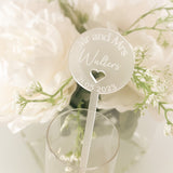 Wedding Personalised Drinks Stirrers