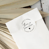 Wedding Confetti Bag Personalised Stickers