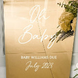 Baby Shower Personalised Welcome Sign