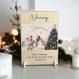 Nanny Personalised Photo Christmas Card