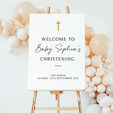 Christening Day Personalised Sign
