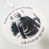 Remembrance Personalised Photo Bauble