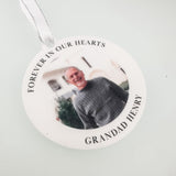 Remembrance Personalised Photo Bauble