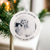 In Loving Memory Personalised Photo Bauble
