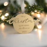First Christmas As My Nanny Keepsake Bauble