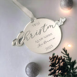 First Christmas As My Nanny Keepsake Bauble