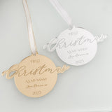 First Christmas As My Nanny Keepsake Bauble