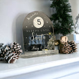 Children's Personalised Christmas Countdown Sign