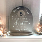 Children's Personalised Christmas Countdown Sign