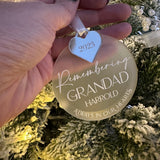 Remembrance Personalised Bauble