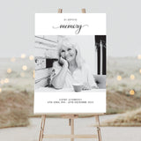 In Loving Memory Personalised Photo Memorial Sign