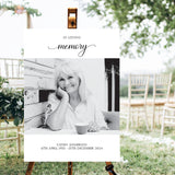 In Loving Memory Personalised Photo Memorial Sign