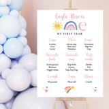 Baby Boy's 1st Birthday Personalised Keepsake Sign