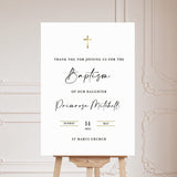 Baptism Personalised Welcome Sign